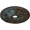 Ekena Millwork Jamie Ceiling Medallion (Canopies up to 3 7/8"), 23 5/8"OD x 3 7/8"ID x 2 1/8"P, Bronze Blue Patina CM23JABBS - alternate 4